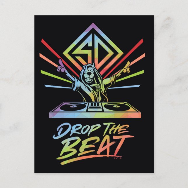 Carte Postale Baisse le rythme : DJ Scooby-Doo (Devant)