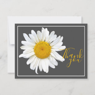 Carte Postale Baisson blanc Centre jaune Gris fond Merci