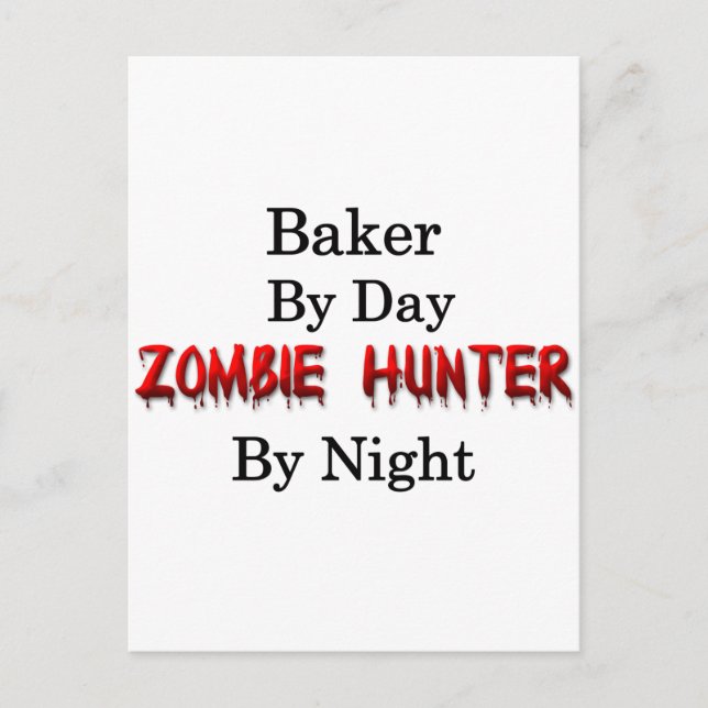 Carte Postale Baker/Zombie Hunter (Devant)