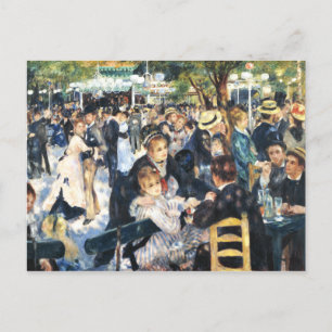 Carte Postale Bal au Moulin de la Galette Party Renoir