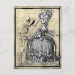 Carte Postale Bal Masquerade Halloween
