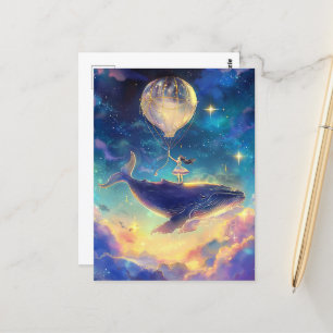 Carte Postale Balade d'Imaginaire dans les nuages