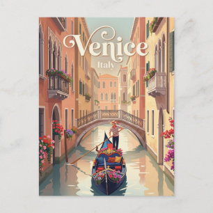 Carte Postale Balade en gondole vénitienne Italie