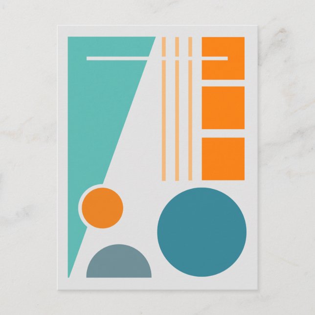 Carte Postale Balance géométrique 1 Conception abstraite (Devant)