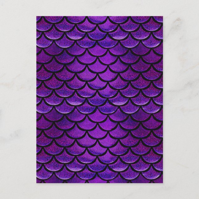 Carte Postale Balances de sirènes bleues et violettes (Devant)