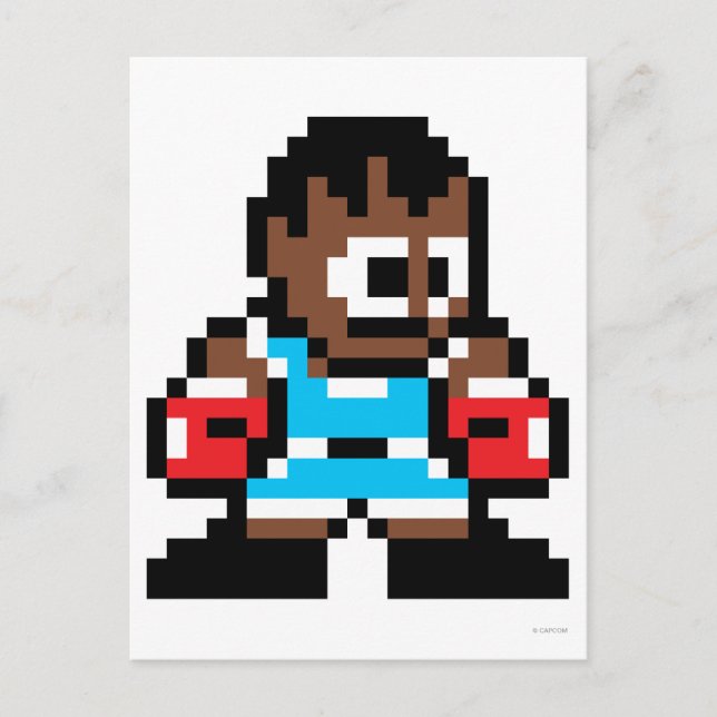 Carte Postale Balancier à 8 bits (Devant)