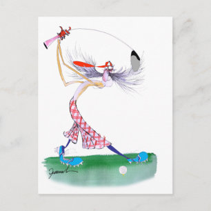 Carte Postale balançoire de golf, tony fernandes