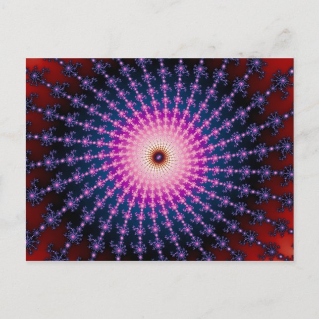 Carte Postale Balayage Fractal Swirl (Devant)