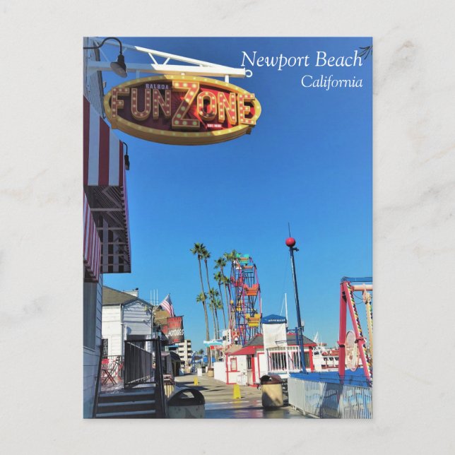 Carte Postale Balboa Fun Zone, Newport Beach, Californie (Devant)