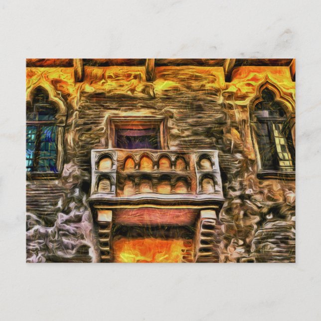 Carte Postale Balcon de Juliet Vérone Van Gogh (Devant)
