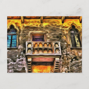 Carte Postale Balcon de Juliet Vérone Van Gogh
