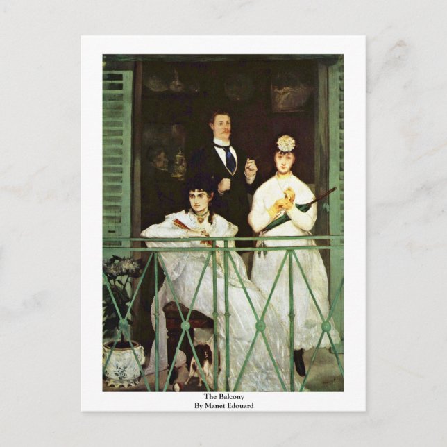 Carte Postale Balcon De Manet Edouard (Devant)
