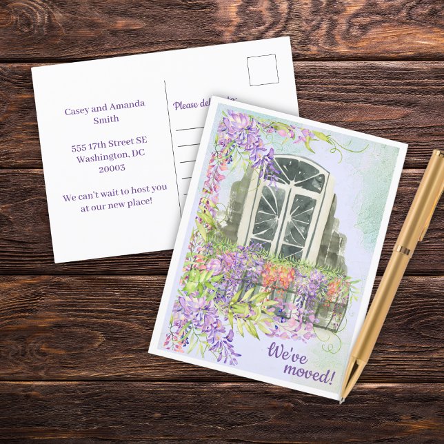Carte postale Balcon Fenêtre Déplacé (Créateur téléchargé)