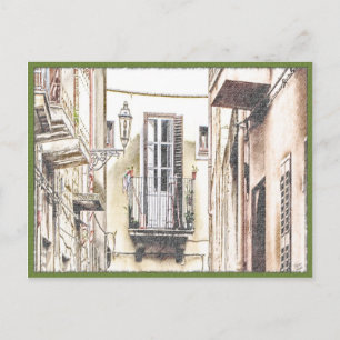 Carte postale Balcon Italien