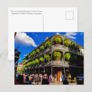 Carte postale Balcons couverts de foune