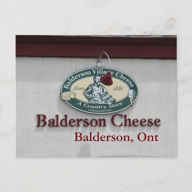 Carte postale Balderson Cheese (Devant)