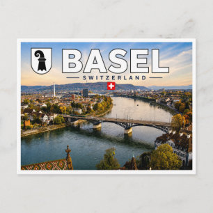 Carte Postale Bâle - Suisse - Rhin
