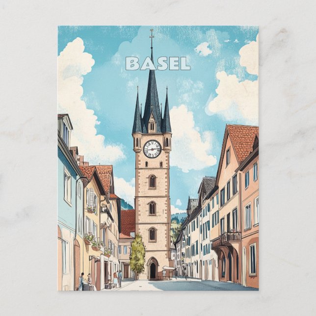 Carte Postale Bâle Suisse Voyages (Devant)