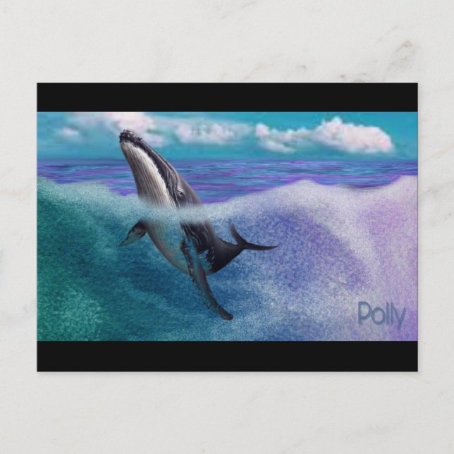 Carte Postale Baleine (Devant)