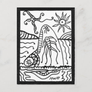 Carte Postale baleine