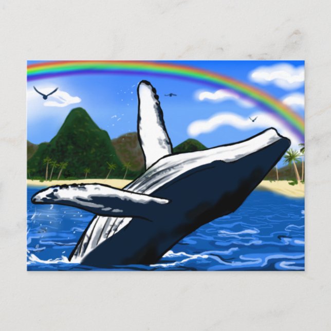 Carte postale baleine à bosse (Devant)