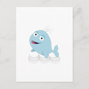Carte Postale Baleine bleue