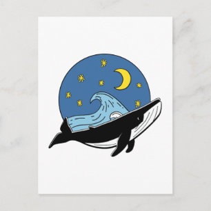 Carte Postale Baleine céleste