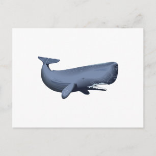 CARTE POSTALE BALEINE DE SPERME