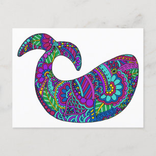 Carte Postale Baleine de Whimsical