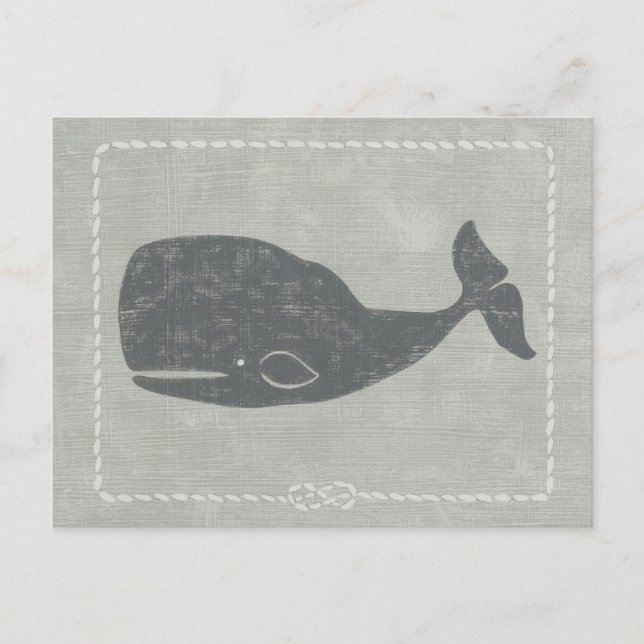 Carte Postale Baleine grise marine (Devant)