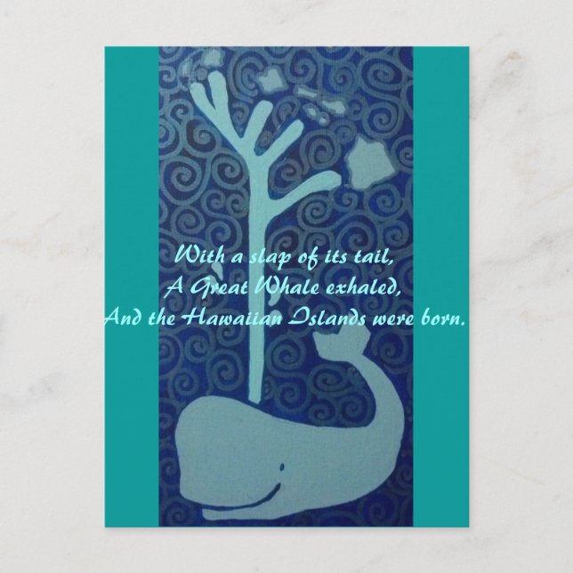 Carte Postale Baleine hawaïenne (Devant)