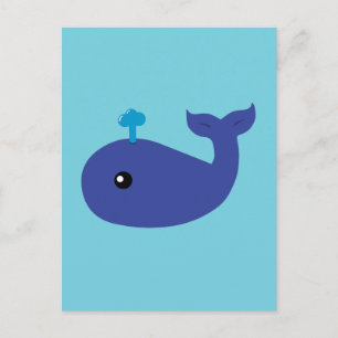 Carte Postale Baleine mignonne