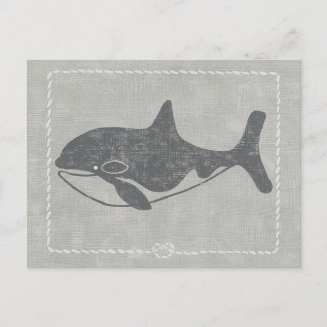 Carte Postale Baleine tueuse marine (Devant)