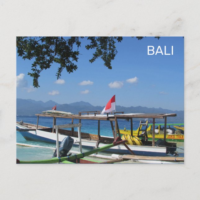 Carte Postale Bali Beach Indonésie (Devant)