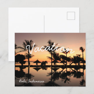 Carte postale Bali, Indonésie