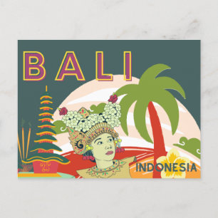 Carte postale Bali Indonésie Holiday