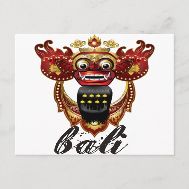 Carte Postale Balinais Barong Indonésie Souvenir (Devant)