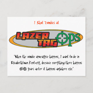 Carte postale Balise Lazer Ops