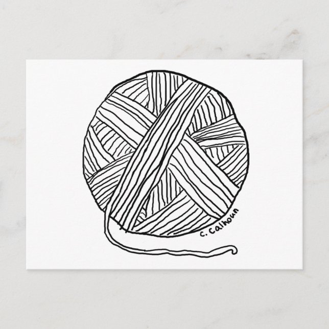 Carte Postale Ball o'Yarn (Devant)