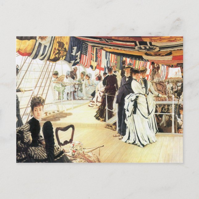 Carte Postale Balle à bord de James Tissot (Devant)