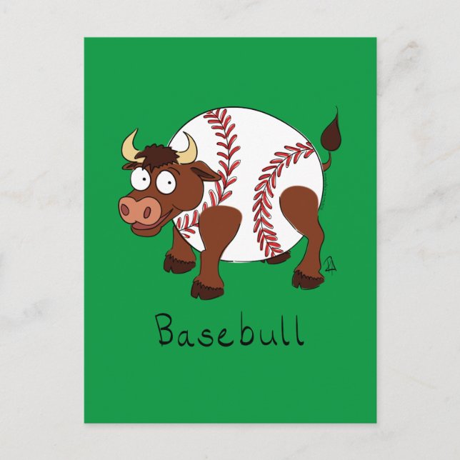 Carte Postale Balle de baseball Cute Kids Cartogone (Devant)