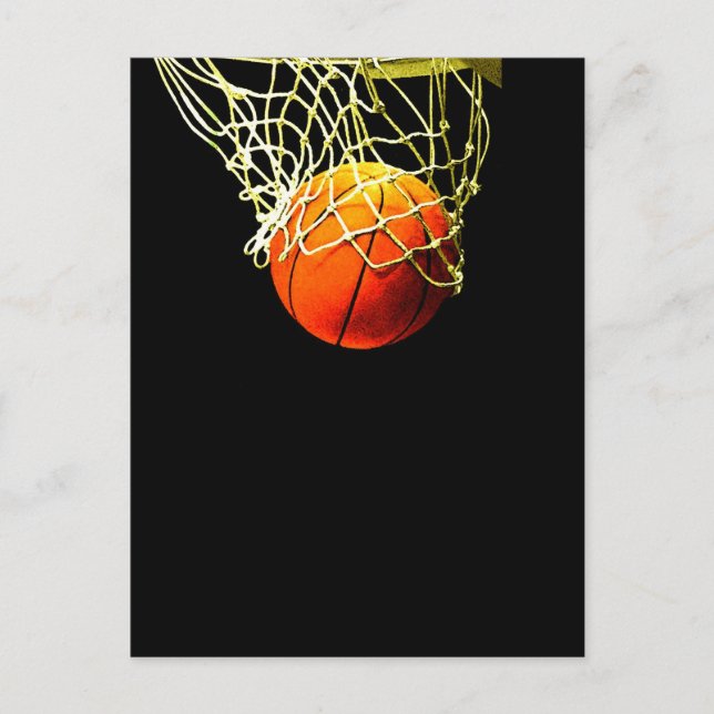 Carte Postale Balle de basket (Devant)