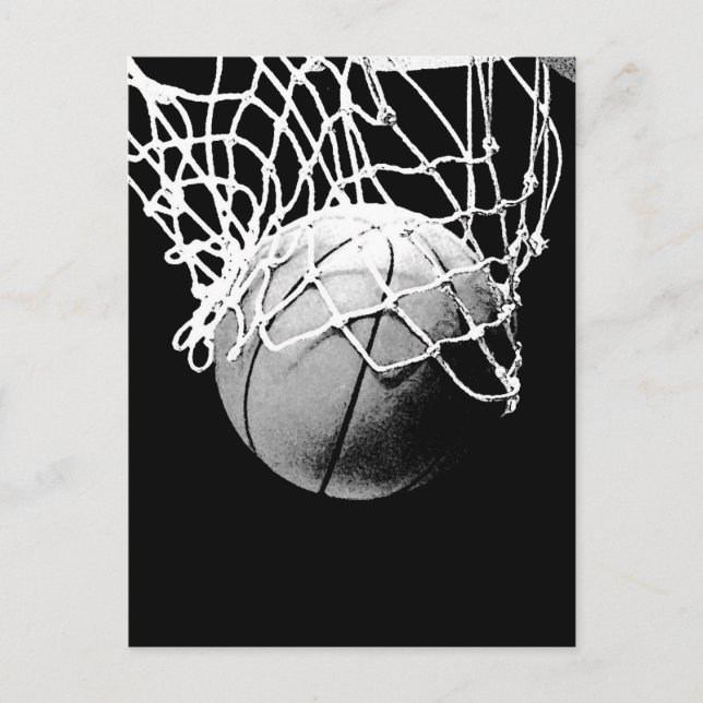 Carte Postale Balle de basket (Devant)