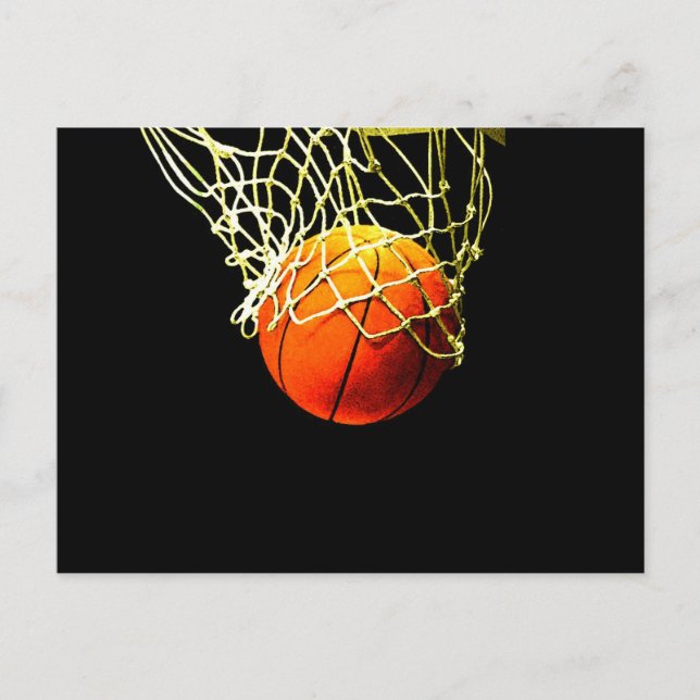 Carte Postale Balle de basket (Devant)