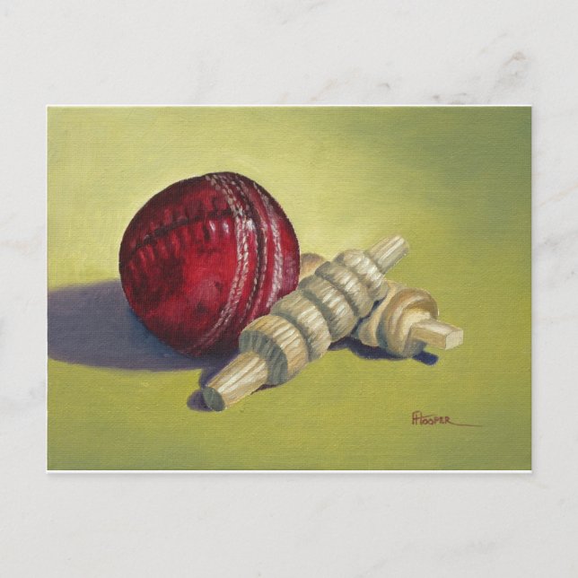 Carte Postale Balle de cricket et voiles (Devant)