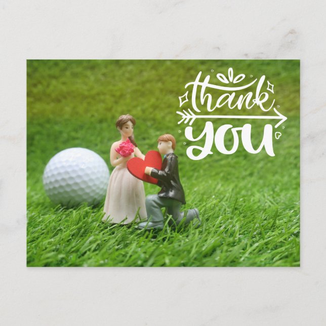 Carte Postale Balle de golf et tee sont sur l'herbe verte  Maria (Devant)