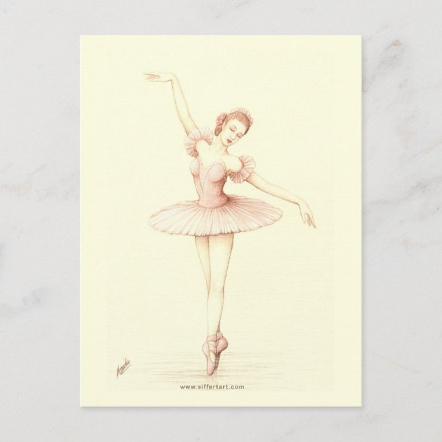 Carte Postale Ballerina (Devant)