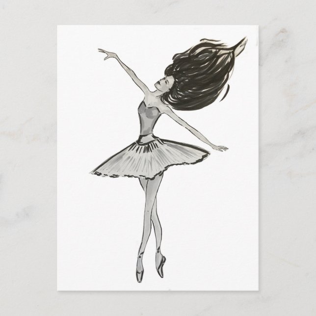 Carte Postale Ballerina (Devant)