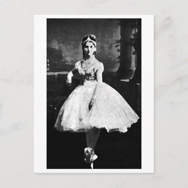 Carte Postale Ballerina, 1870. (Devant)