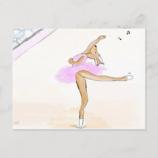 Carte Postale Ballerina Kängaru Tanzen liebe postkarte